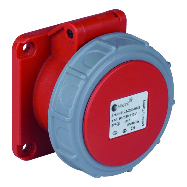 CEE Anbausteckdose 75mm 5x32A IP67